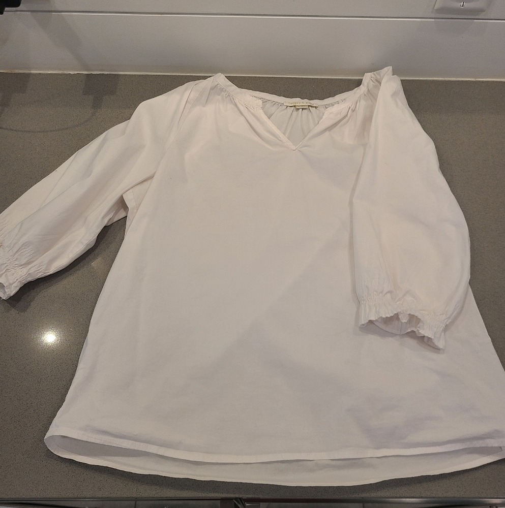 Cooper & Ella Cream Blouse